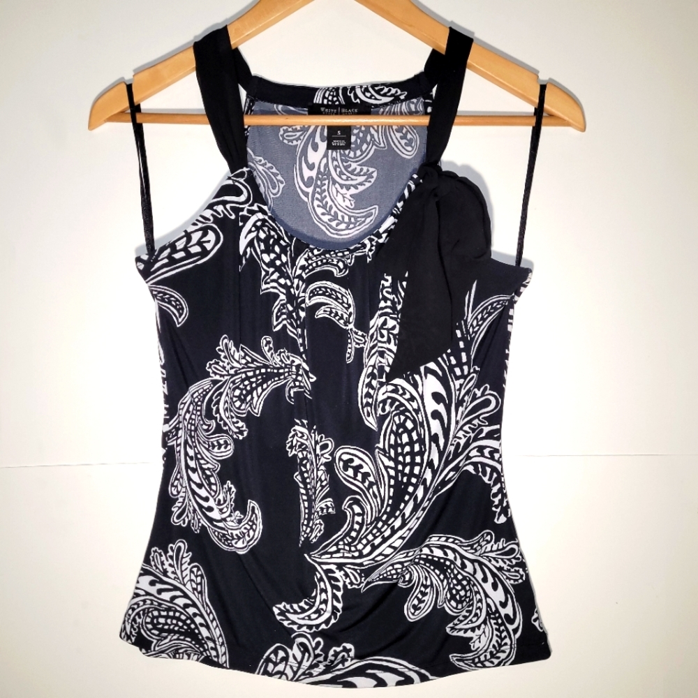 White House Black Market iconic sleeveless blouse